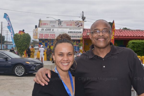 Councilman Jonathan Bowers Outside Sr. Cliff's Texas Style Burritos